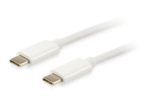 128352 Cable USB 3.2 Gen 2 C a C, 2,0m, PD 60W, 4K/60Hz, 5Gbps, Blanco - Imagen 1