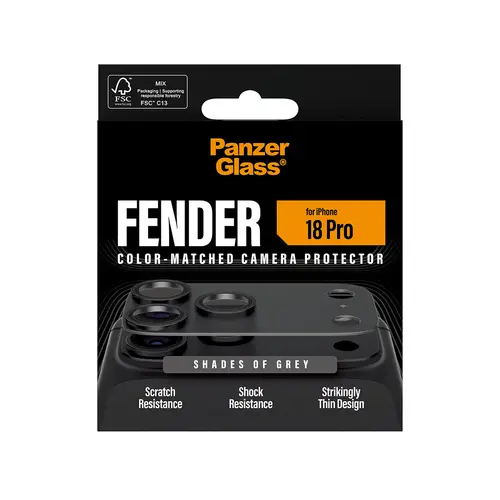 ® Fender Camera Lens Protector Shades of Grey iPhone 18 Pro Protector de pantalla 1 pieza(s) - Imagen 3