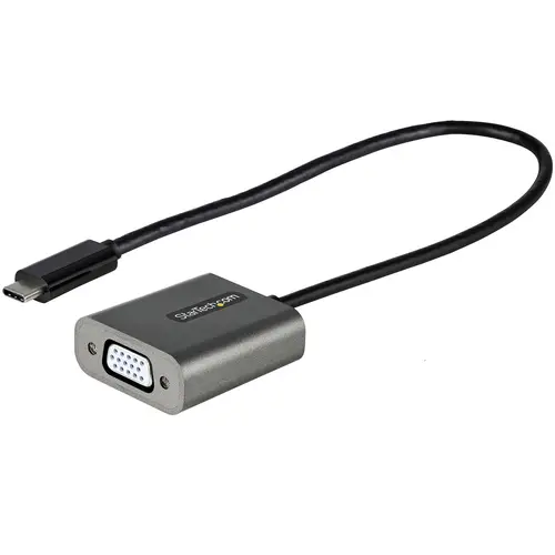 Adaptador USB C a VGA - Convertidor de Vídeo USB Tipo C a VGA de 1080p - Dongle USB-C Compatible con Thunderbolt 3 - Cable de 30cm - Versión Mejorada de CDP2VGA - Imagen 1