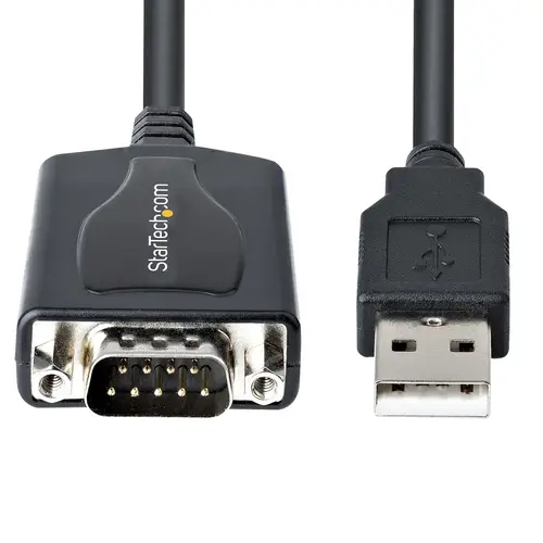 Cable de 91cm USB a Serie con Retención de Puerto COM, Conversor DB9 RS232 Macho a USB, Adaptador USB a Serie para PLC/Impresora/Escáner, Chipset Prolific, Win/Mac - Imagen 3