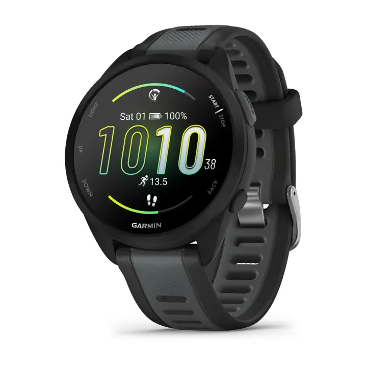 Forerunner 165 Music 3,05 cm (1.2") AMOLED 43 mm Digital 390 x 390 Pixeles Pantalla táctil Negro GPS (satélite)