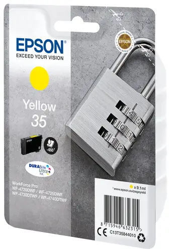 Padlock Singlepack Yellow 35 DURABrite Ultra Ink - Imagen 2