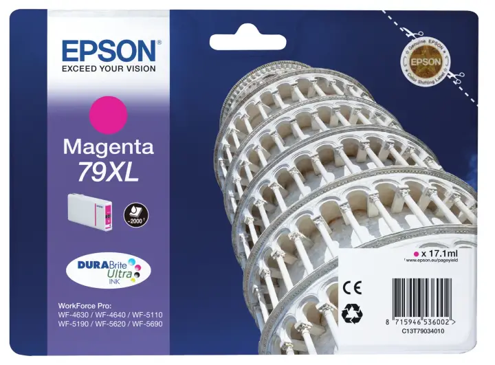 Tower of Pisa Cartucho 79XL magenta