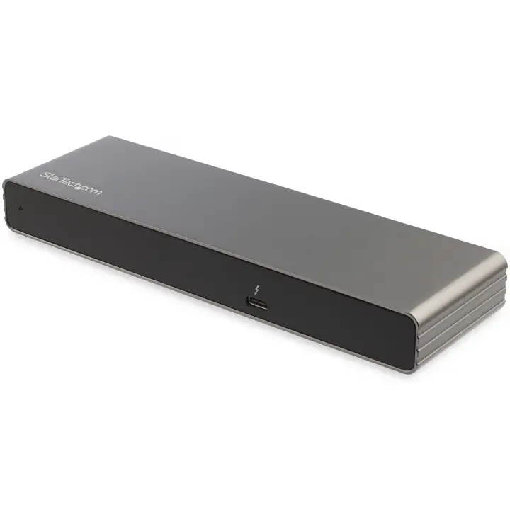 Dock Thunderbolt 3 - Docking Station Thunderbolt 3 de Dos Monitores DisplayPort HDMI y VGA 1080p para Portátil - Replicador de Puertos con Entrega de Alimentación PD de 85W y Carga - Ethernet - 2x USB-A - para Windows y Mac