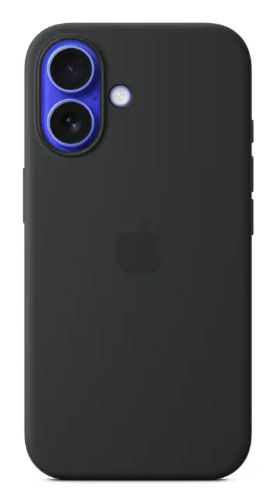 Funda de silicona con MagSafe para el iPhone 16 - Negro