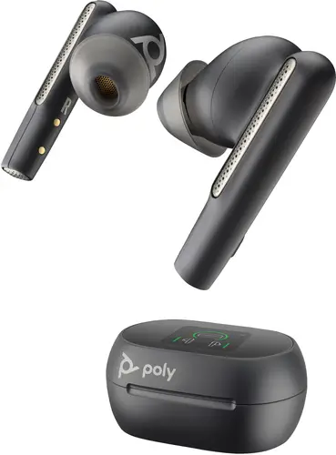 Intrauriculares Voyager Free 60+ UC M color Negro Carbono +Adaptador USB-C BT700 +Estuche de carga con pantalla táctil - Imagen 1