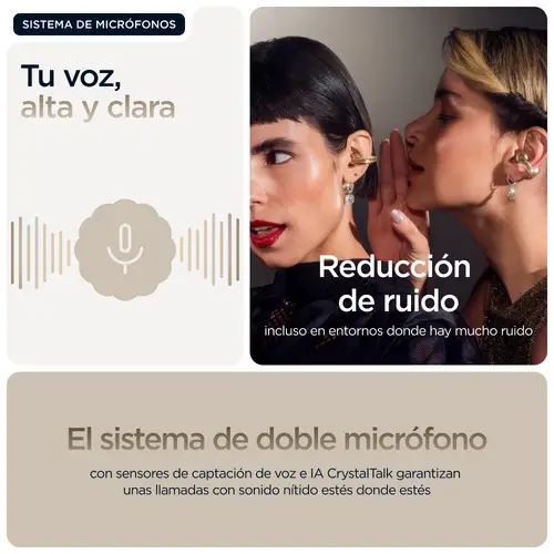 moto buds loop Auriculares Inalámbrico Clip de oreja Llamadas/Música/Deporte/Uso diario Bluetooth Beige - Imagen 15