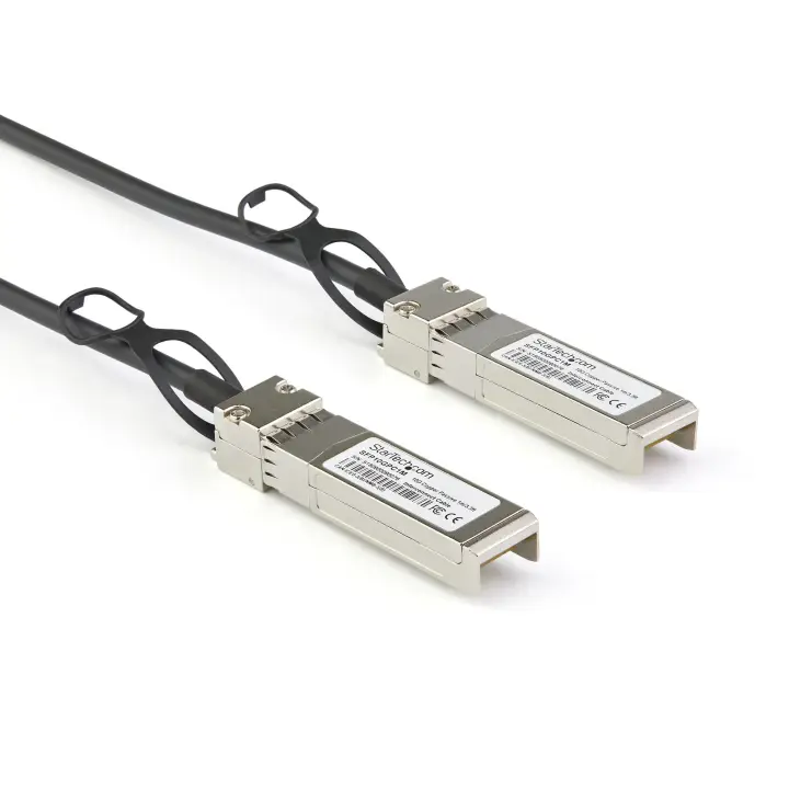 Cable de 1m Twinax SFP+ a SFP+ con Conexión Directa 10GbE- Compatible con DAC-SFP-10G-1M de Dell EMC - Cobre - DAC Transceptor/Mini GBIC Pasivo de Bajo Poder 10 Gbps