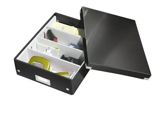 60580095 archivador organizador Polipropileno (PP) Negro - Imagen 3