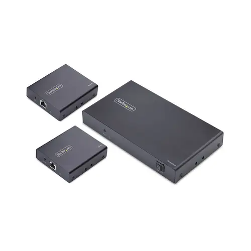 Extensor Divisor de 4 Puertos HDMI 4K 60Hz por Cable CAT6 Ethernet - Juego de Distribución 1x2 HDMI con IR y Power over Cable - Hasta 70m - Imagen 1