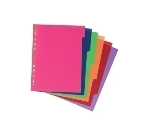 SEPARADORES CARCHIVO PP XXL Fº  6 ps. - Pack de 10 unidades