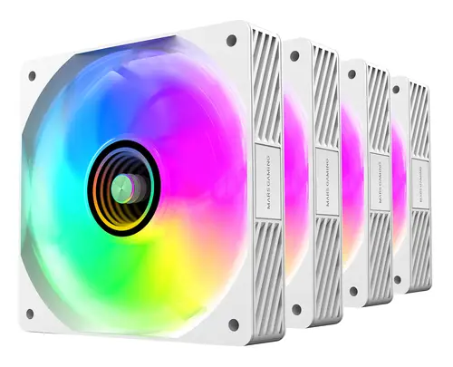 MFSI4KITW sistema de refrigeración para ordenador Carcasa del ordenador Ventilador 12 cm Blanco - Imagen 4