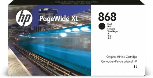 Cartucho de tinta negra PageWide XL 868 de 1 litro - Imagen 1