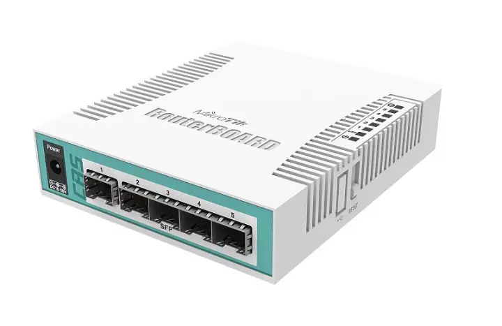 CRS106-1C-5S switch Gigabit Ethernet (10/100/1000) Energía sobre Ethernet (PoE) Blanco