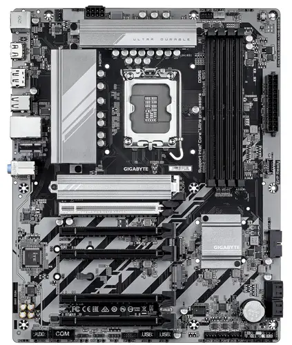 B860 DS3H Placa base - CPUs Intel Core Ultra, VRM de 8+1+2+2 fases, hasta 9066MHz DDR5, 1xPCIe 5.0 + 1xPCIe 4.0 M.2, LAN 2,5 GbE, USB 3.2 Gen 2x2 - Imagen 2