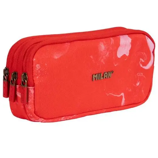 MILAN PORTATODO 3 CREMALLERAS SERIE LAVA ROJO