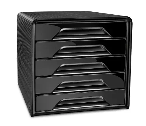 MODULO CEP ESTANDAR 5 CAJONES NEGRO