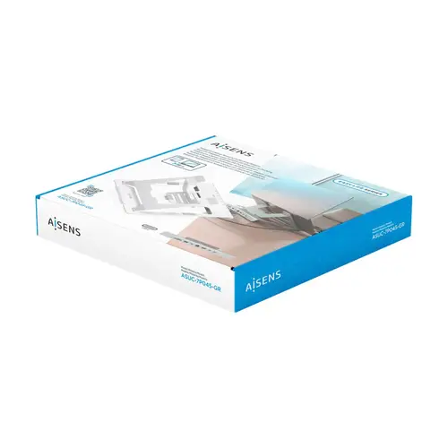 Soporte de Sobremesa Ajustable para Portatil / Tablet con USB-C Docking 7 en 1, Gris - Imagen 8