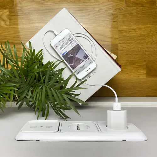 MINI CARGADOR USB PARA IPOD IPHONE,5V-1A, BLANCO - Imagen 5