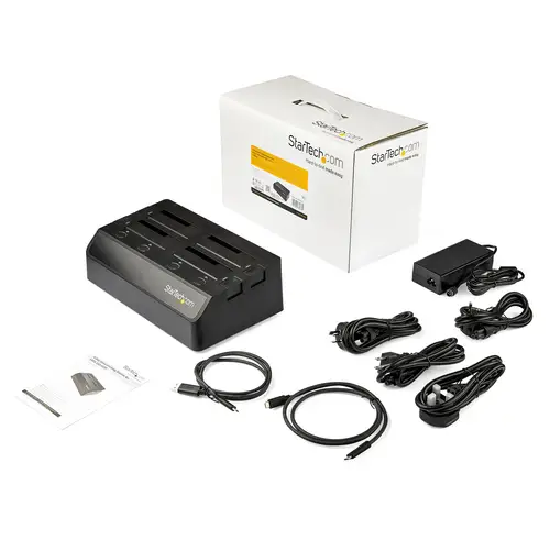Base de Acoplamiento USB 3.1 de 4 Bahías SATA - Docking Station USB de Discos Duros o SSD SATA III de 2,5/3,5" - de Intercambio en Caliente - Carga Superior - Imagen 5