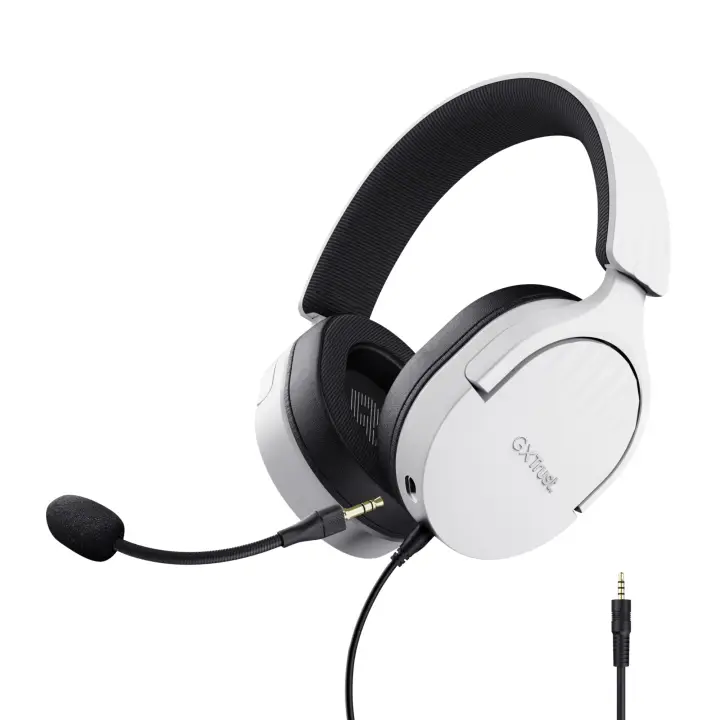 GXT 489W FAYZO Auriculares Alámbrico Diadema Juego Negro, Blanco