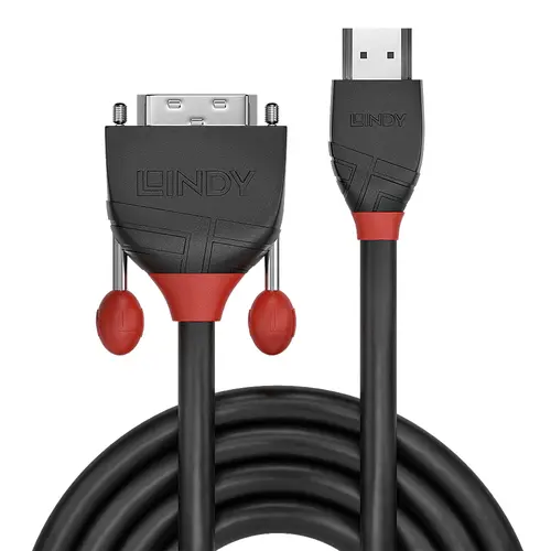 36270 adaptador de cable de vídeo 0,5 m HDMI tipo A (Estándar) DVI-D Negro - Imagen 2