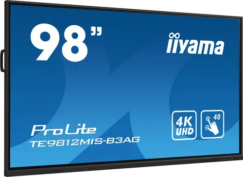 TE9812MIS-B3AG pantalla de señalización Diseño de quiosco 2,49 m (98") LCD Wifi 400 cd / m² 4K Ultra HD Negro Pantalla táctil Procesador incorporado Android 11 24/7 - Imagen 3