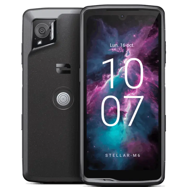 Stellar-M6 15,5 cm (6.1") SIM doble Android 14 5G USB Tipo C 6 GB 128 GB 4500 mAh Negro