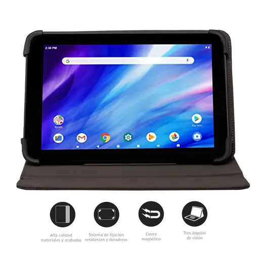 FUNDA UNIVERSAL TABLET DE 9.7 A 10.5" NEGRA - Imagen 4
