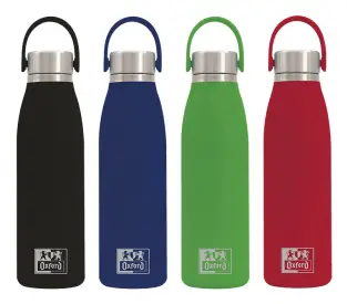 400161459 bidón de agua Uso diario Acero inoxidable Negro, Azul, Verde, Rojo
