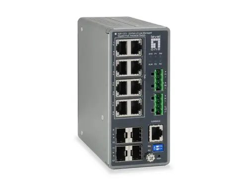 IGP-1271 switch Gestionado L3 Gigabit Ethernet (10/100/1000) Energía sobre Ethernet (PoE) Gris - Imagen 1