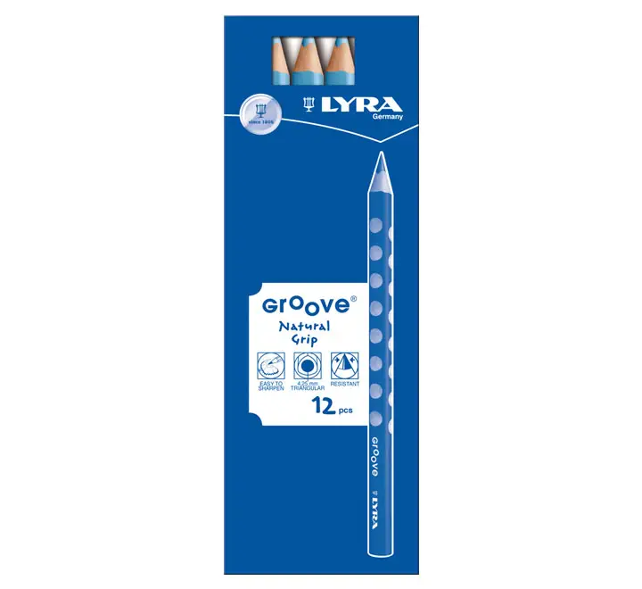 C.12 LAPICES LYRA GROOVE 3810046 AZUL CLARO