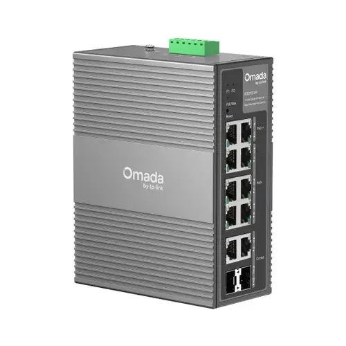 Omada IES210GPP switch Gestionado Gigabit Ethernet (10/100/1000) Energía sobre Ethernet (PoE) DIN rail Gris - Imagen 1