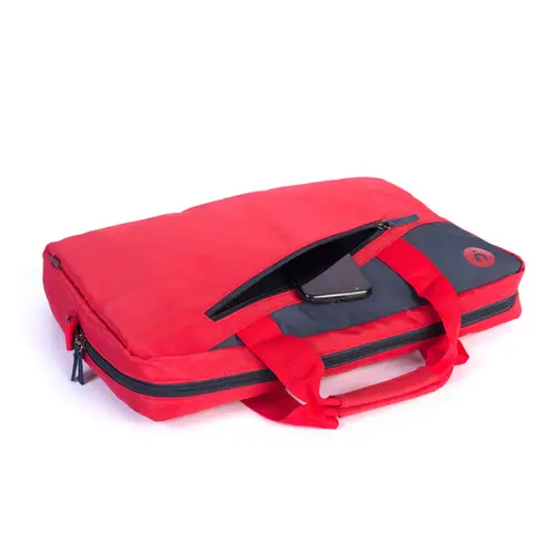 Monray Ginger Red maletines para portátil 39,6 cm (15.6") Maletín Antracita, Rojo - Imagen 3