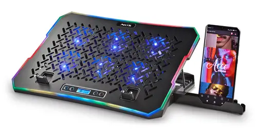 HERO STAND almohadilla fría 39,6 cm (15.6") 2400 RPM Negro - Imagen 1