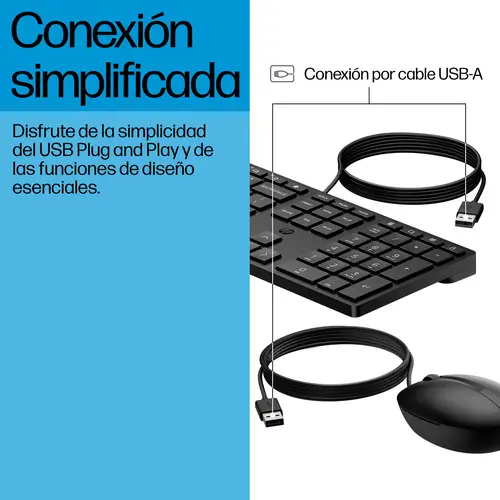 Teclado y ratón con cables Desktop 320MK - Imagen 6