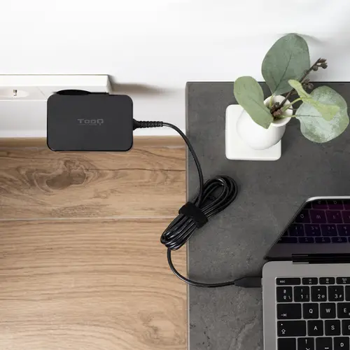 Cargador de portátil GAN USB-C PD 100W, Negro - Imagen 3