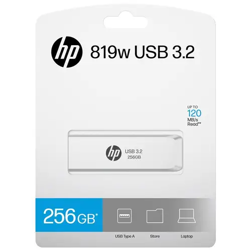 HPFD819W-A-256 unidad flash USB 256 GB USB tipo A 3.2 Gen 2 (3.1 Gen 2) Plata - Imagen 5