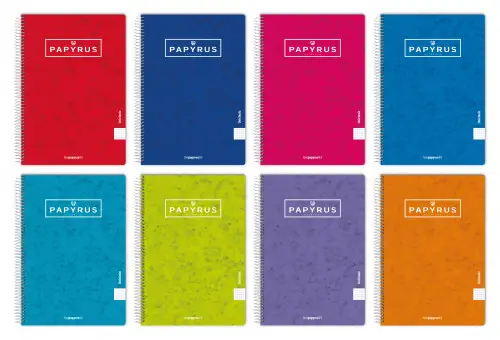 CUADERNO TAPA CONTRACOLADA UNICLASIC 4º 80 HOJAS 90GR. 1 LINEA COLORES SURTIDOS PAPYRUS 8851098