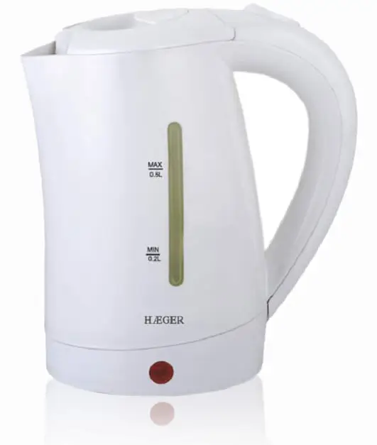 EK-10W.015A tetera eléctrica 0,5 L 1100 W Blanco