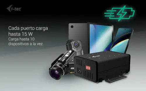 USB-C/USB-A Metal Charging + data HUB, 15W per port, 10x USB-C - Imagen 3