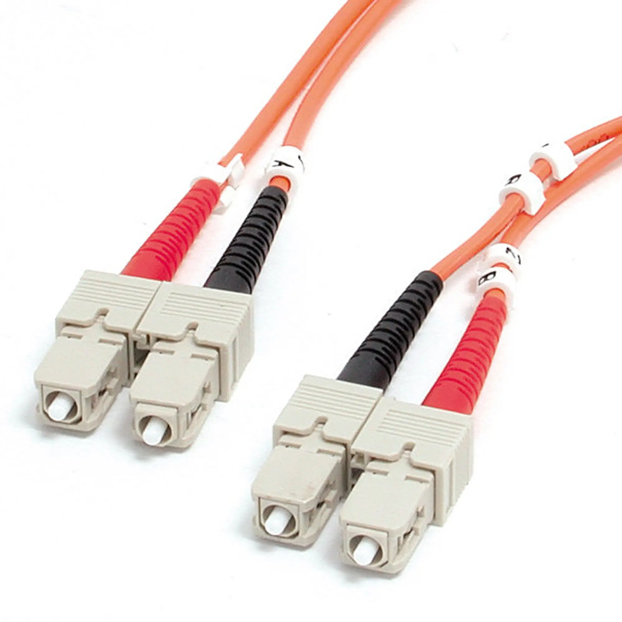 Cable de Fibra Óptica Multimodo SC a SC OM1 de 2m - 62,5/125 - para Redes de 10G - LSZH