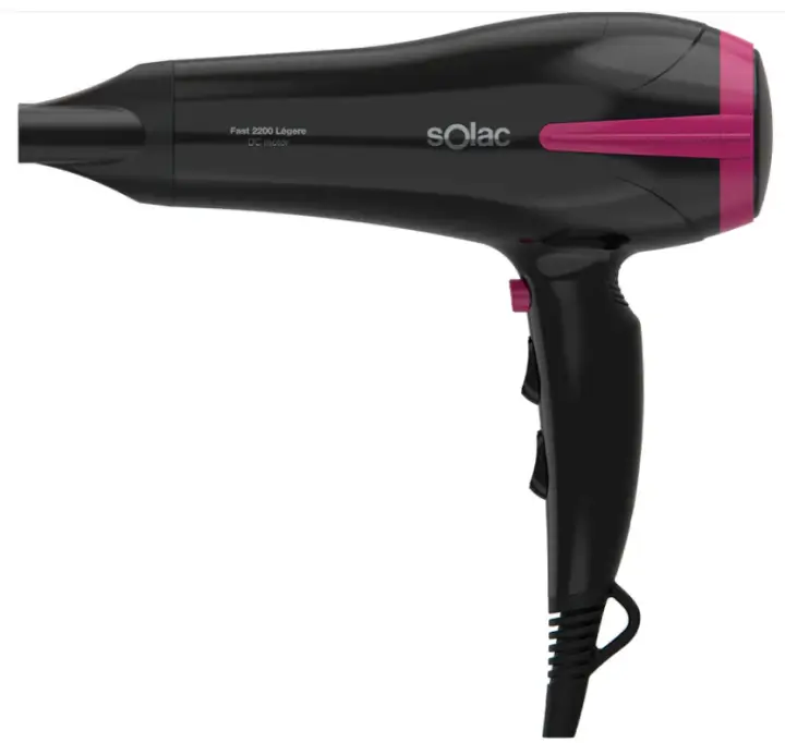 Fast 2200 secador 2200 W Negro, Violeta