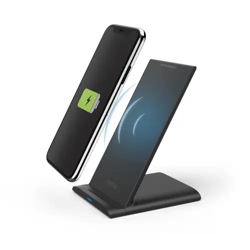 QI-FC10S Smartphone Negro USB Cargador inalámbrico Carga rápida Interior - Imagen 1