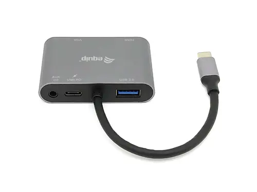Adaptador multifunción USB-C 5 en 1, HDMI, VGA (HD15), PD 100W, USB3.0, AUX - Imagen 2