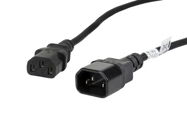 CA-C13E-11CC-0018-BK cable de transmisión Negro 1,8 m C13 acoplador C14 acoplador