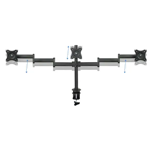 Soporte de mesa para 3 pantallas (monitor / plasma / LCD / LED) 13"-27" - Imagen 2