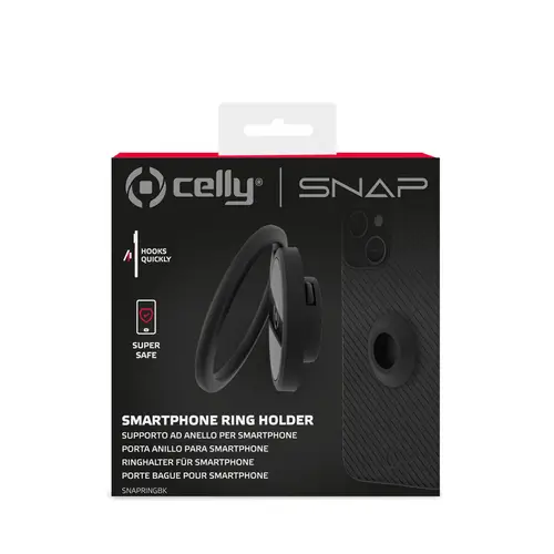 SnapRing Soporte activo para teléfono móvil Teléfono móvil/smartphone Negro - Imagen 4