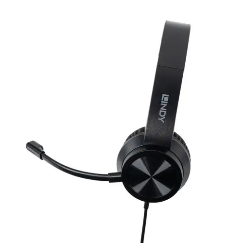 20439 auricular y casco Auriculares Alámbrico Diadema Oficina/Centro de llamadas USB Tipo C Negro - Imagen 3