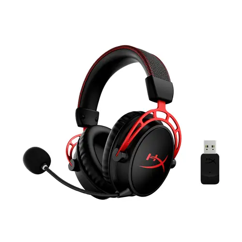 Cloud Alpha - Auriculares inalámbricos gaming (negro y rojo) - Imagen 4